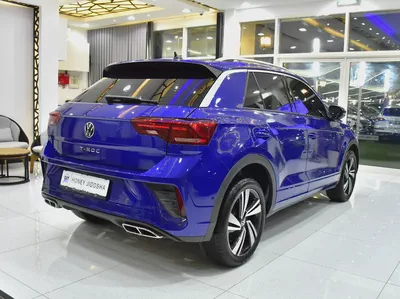 AED 1,289 EMi at 0% DP | Volkswagen T-ROC R-Line ( 2023 Model ) in Blue Color GCC Specs-5