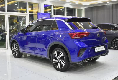 AED 1,289 EMi at 0% DP | Volkswagen T-ROC R-Line ( 2023 Model ) in Blue Color GCC Specs-6