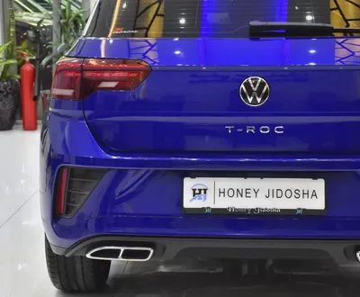 AED 1,289 EMi at 0% DP | Volkswagen T-ROC R-Line ( 2023 Model ) in Blue Color GCC Specs-7