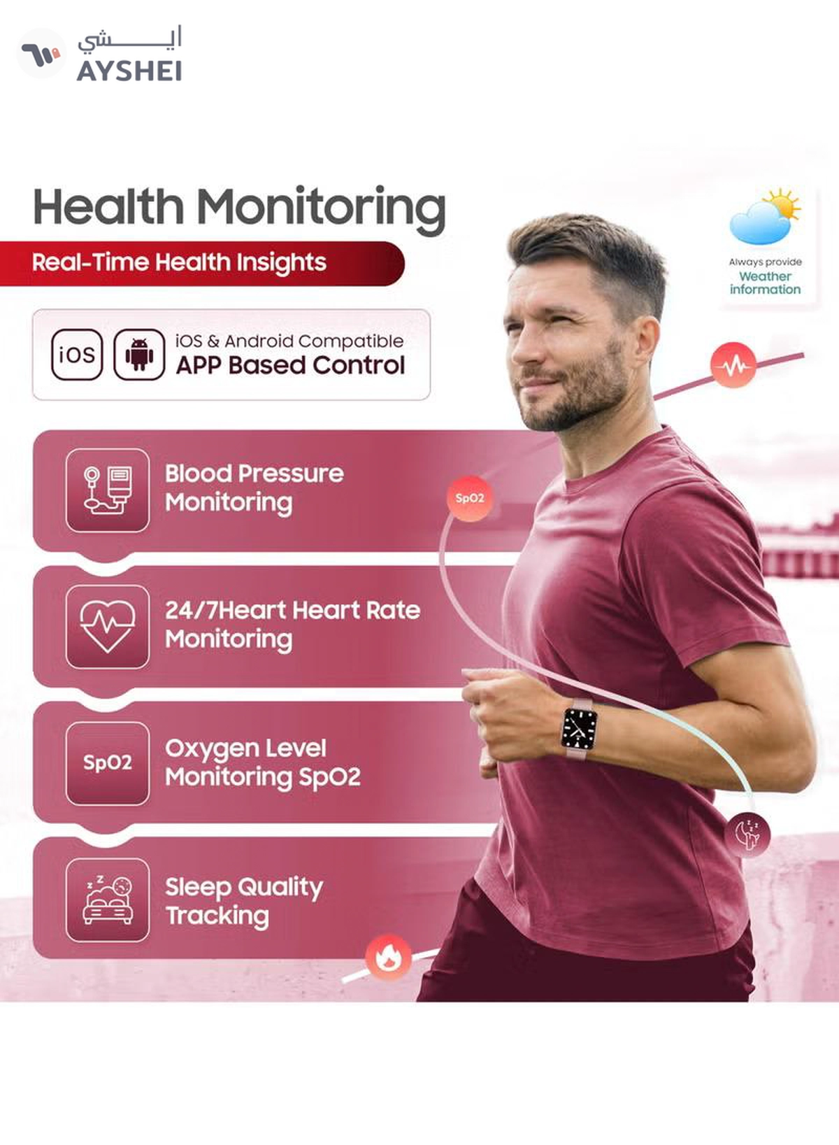 Swiss Military Alps 4 Smartwatch Pink – AMOLED Display, Bluetooth Calling-7-7