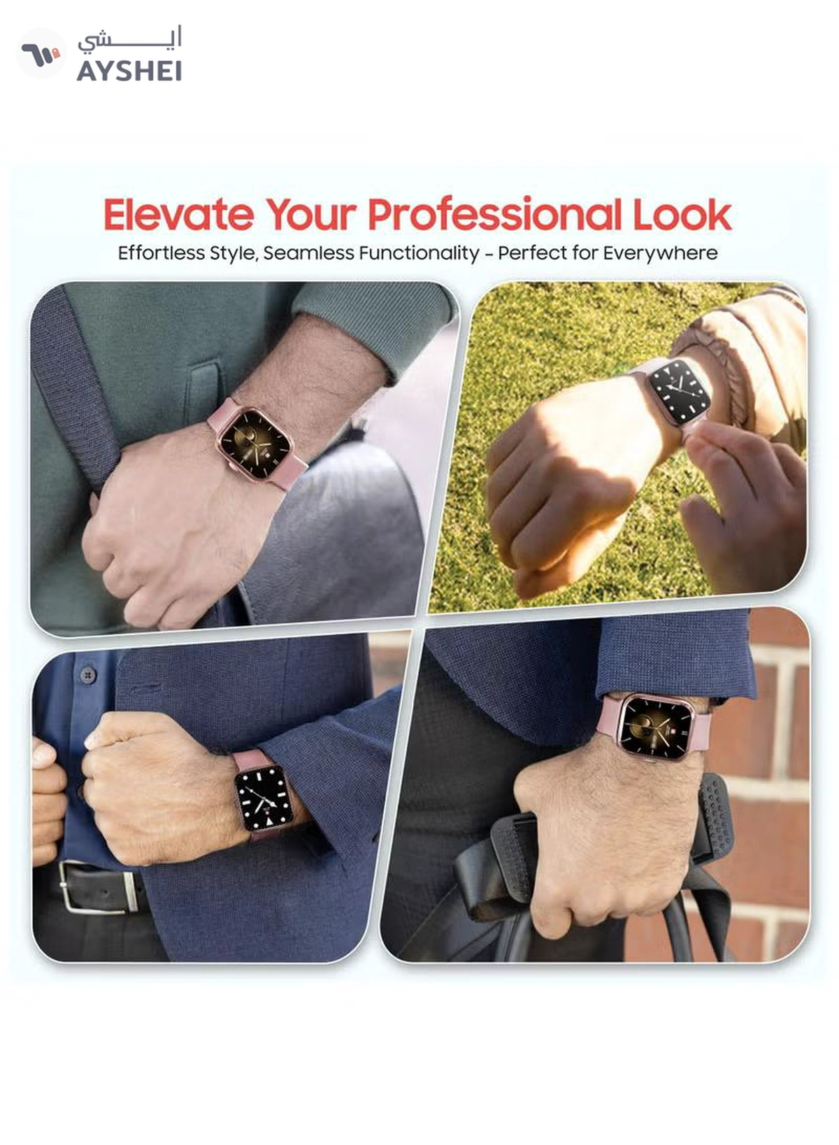 Swiss Military Alps 4 Smartwatch Pink – AMOLED Display, Bluetooth Calling-6-6