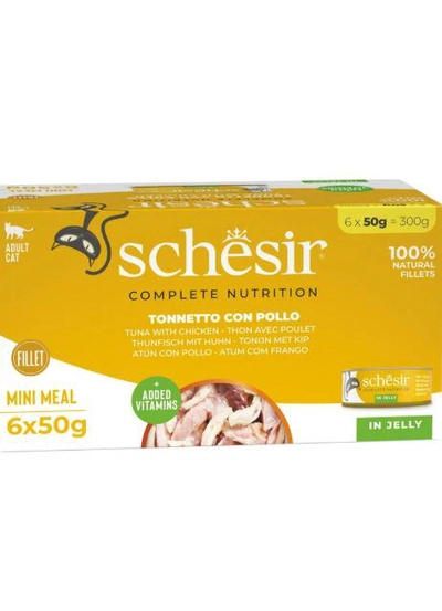Schesir Cat Multi pack Can Tuna with Chicken-6x50g Weight - 300g-1