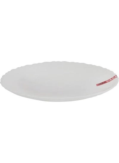 Delcasa DC3297 Opal Ware Flat Plate, 7.5-Inch Diameter-1