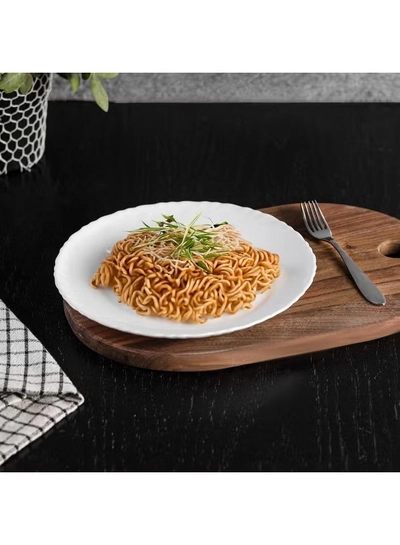 Delcasa DC3297 Opal Ware Flat Plate, 7.5-Inch Diameter-2