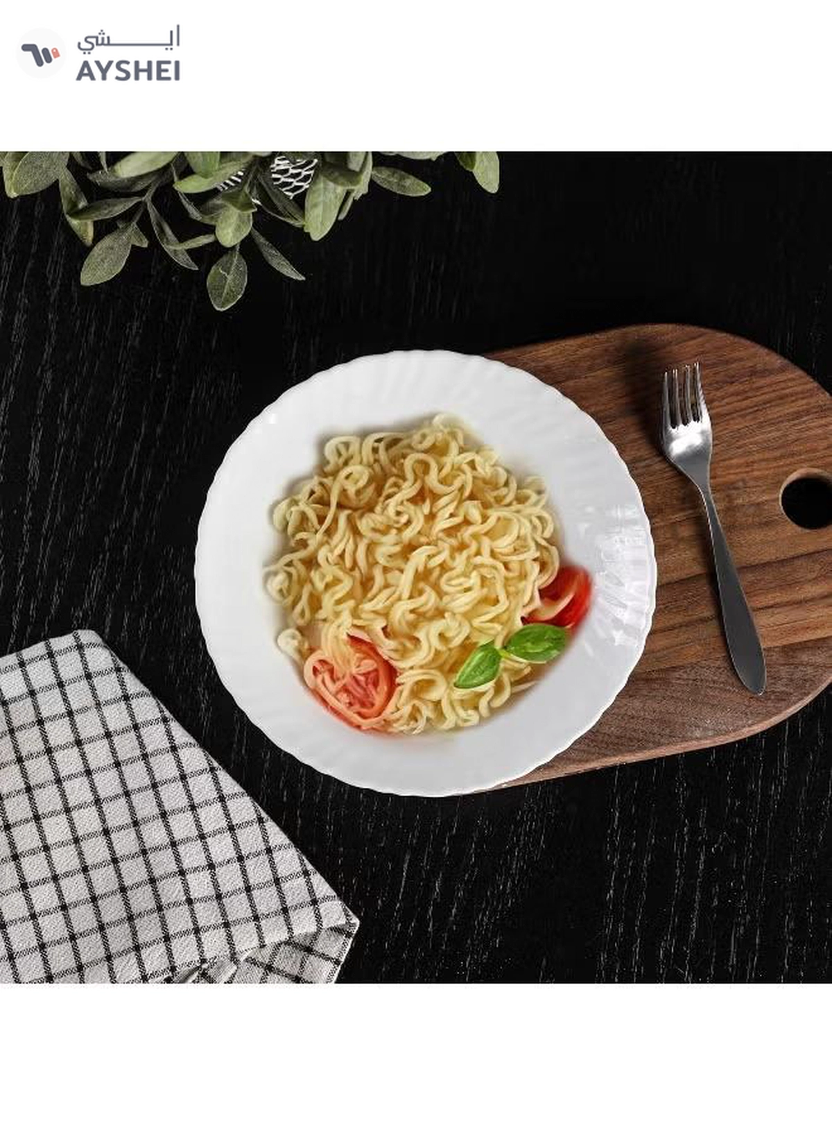 Delcasa DC3297 Opal Ware Flat Plate, 7.5-Inch Diameter-6-6