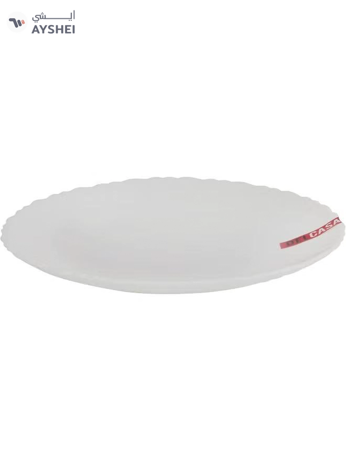 Delcasa DC3297 Opal Ware Flat Plate, 7.5-Inch Diameter-1-1