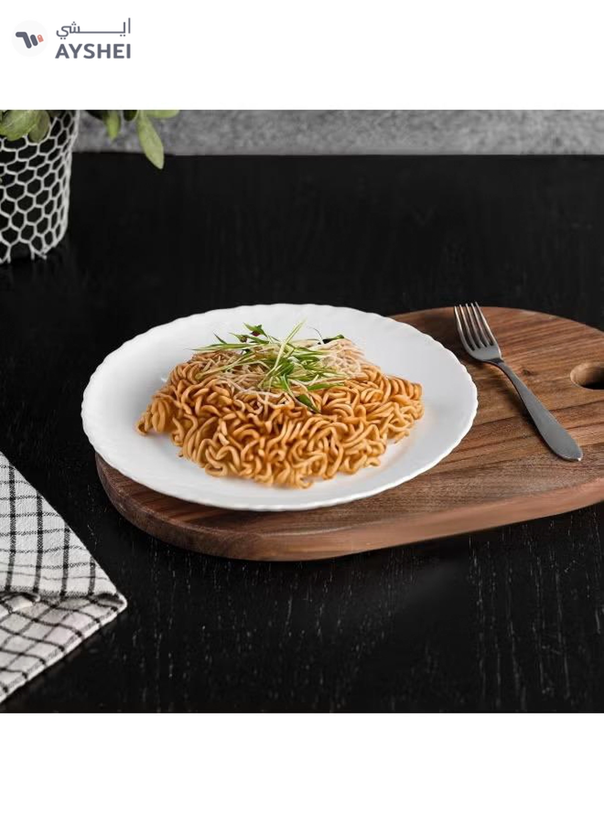Delcasa DC3297 Opal Ware Flat Plate, 7.5-Inch Diameter-2-2