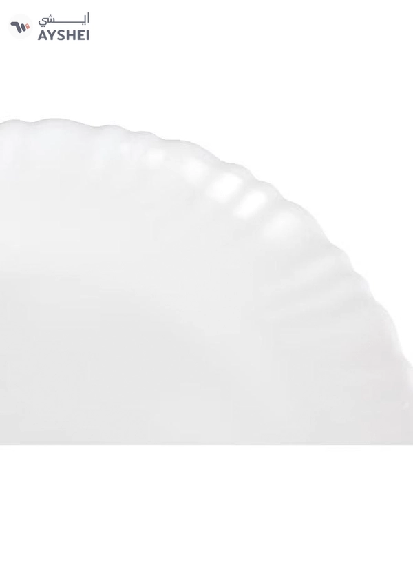 Delcasa DC3297 Opal Ware Flat Plate, 7.5-Inch Diameter