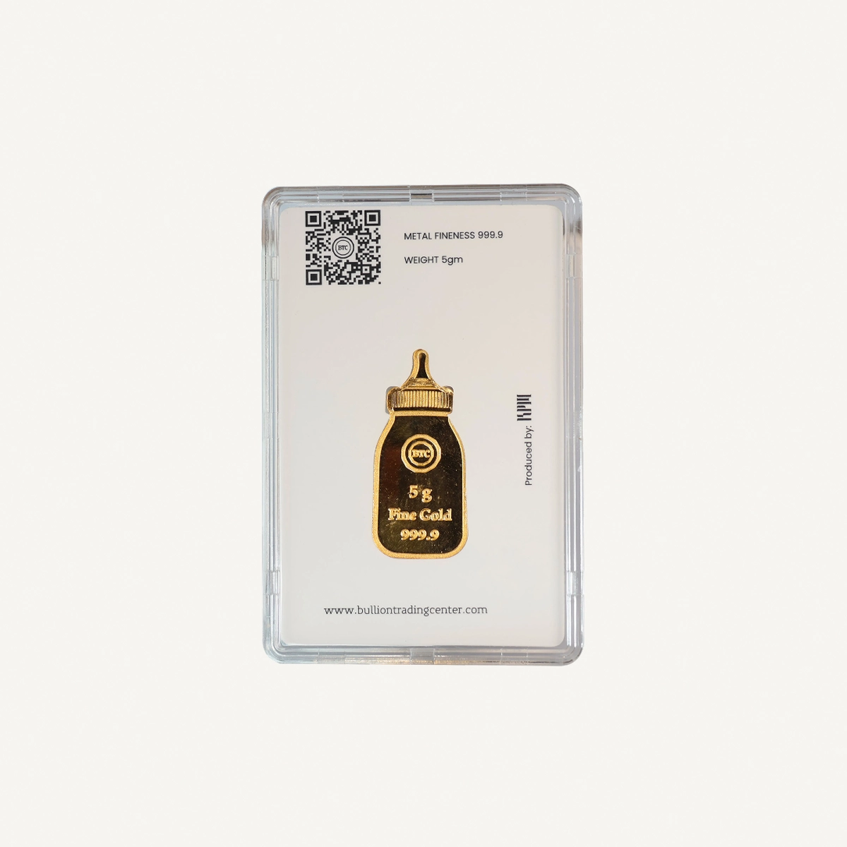 BTC 5 Gram Pure Gold Baby Feeding Bottle- Exclusive Gifting and Collectable 24 carat-1-1