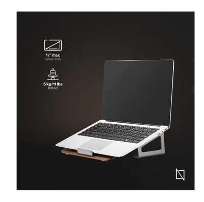 Navodesk Wooden Laptop Riser Stand Ergonomic Desk Accessory for Macbook -2
