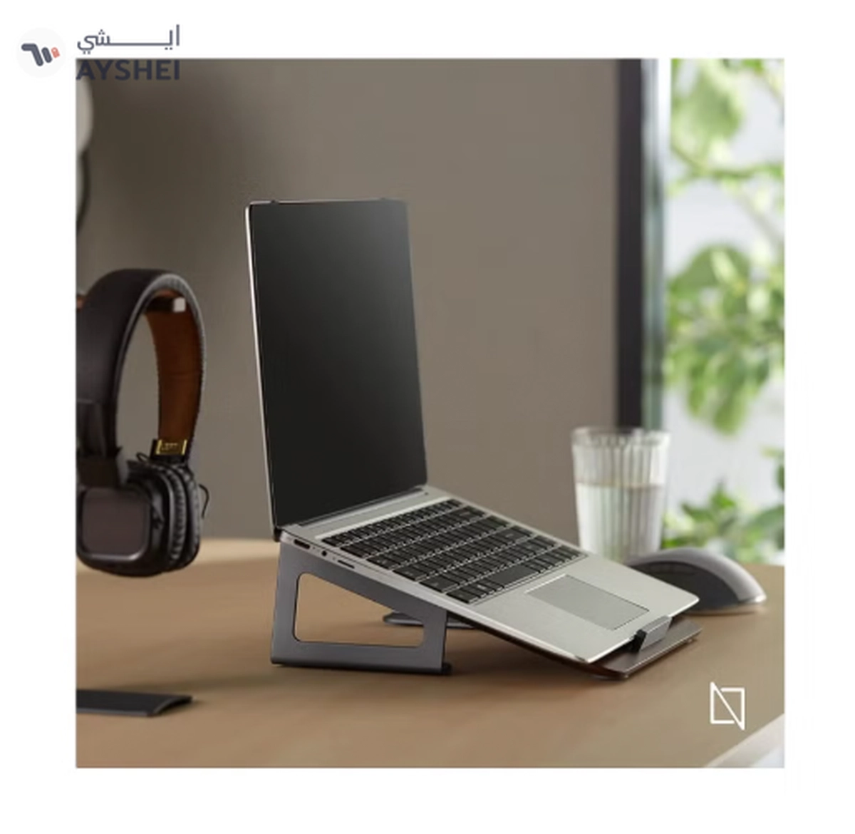 Navodesk Wooden Laptop Riser Stand Ergonomic Desk Accessory for Macbook -1-1