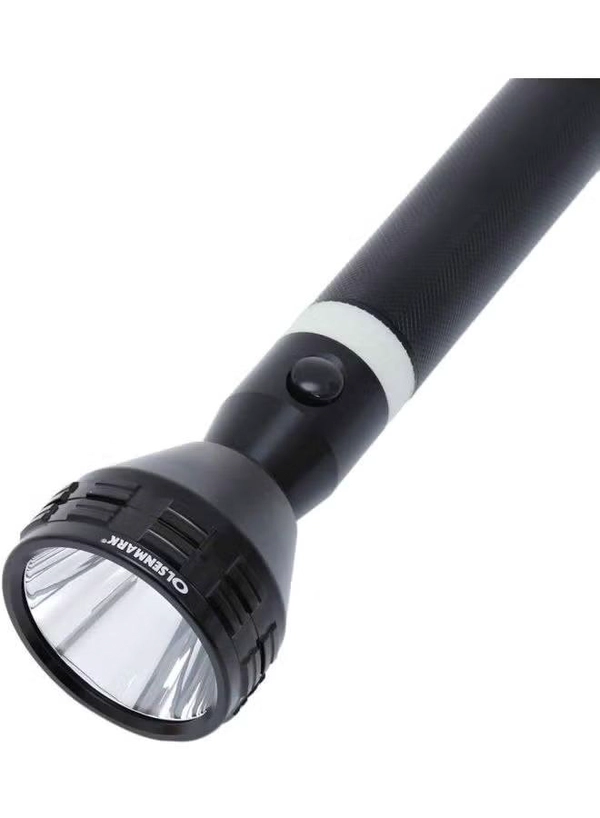 Olsenmark Rechargeable LED Flashlight Black