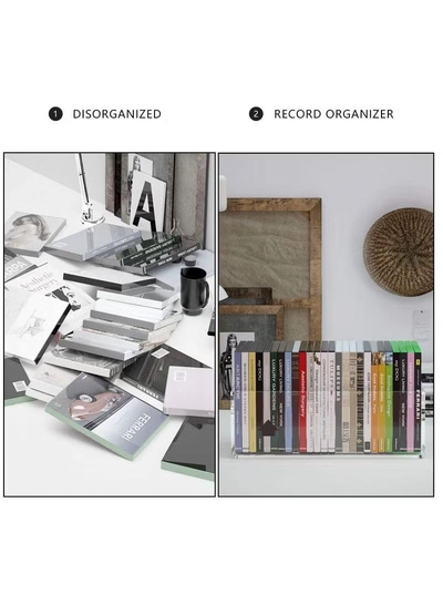 Eworld Clear Storage Box Features an Easy-to-Carry Handle, Open Top Design-4