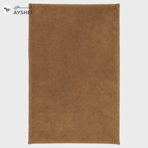 SÖDERSJÖN Brown-Yellow Bath Mat - 50x80 cm | Cozy and Stylish Bathroom Accessory