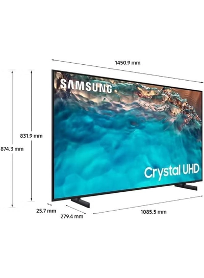Samsung 65-Inch Crystal UHD Smart TV (2022) UA65BU8000UXZN Black-4