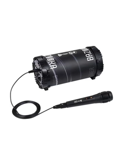 enter Go Boomer Bazooka Bluetooth LED Speaker Black-0