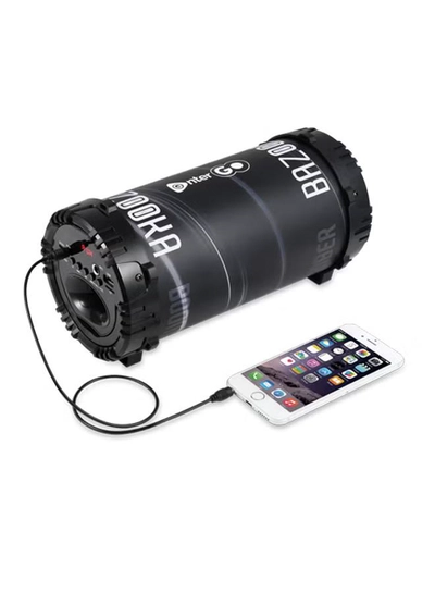 enter Go Boomer Bazooka Bluetooth LED Speaker Black-5