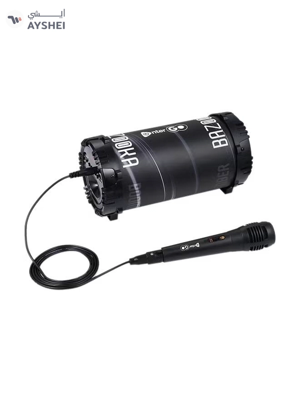 enter Go Boomer Bazooka Bluetooth LED Speaker Black