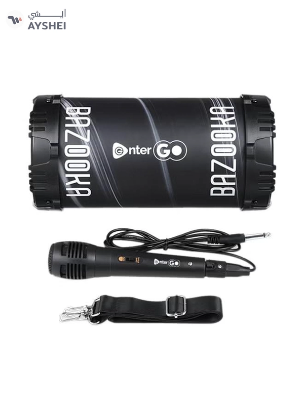 enter Go Boomer Bazooka Bluetooth LED Speaker Black