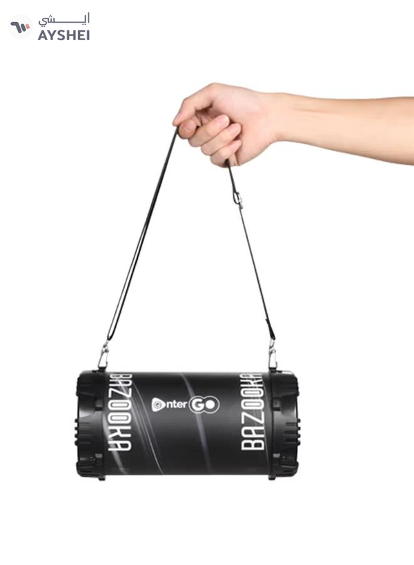 enter Go Boomer Bazooka Bluetooth LED Speaker Black