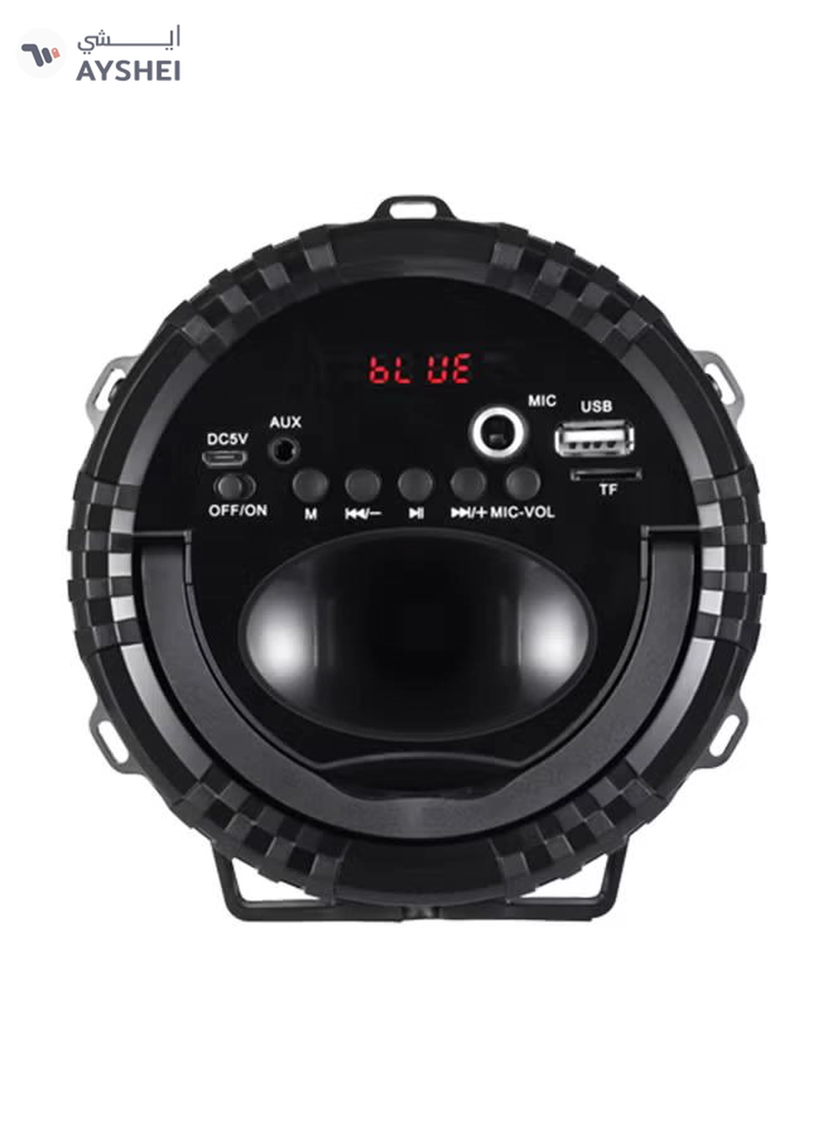enter Go Boomer Bazooka Bluetooth LED Speaker Black-1-1