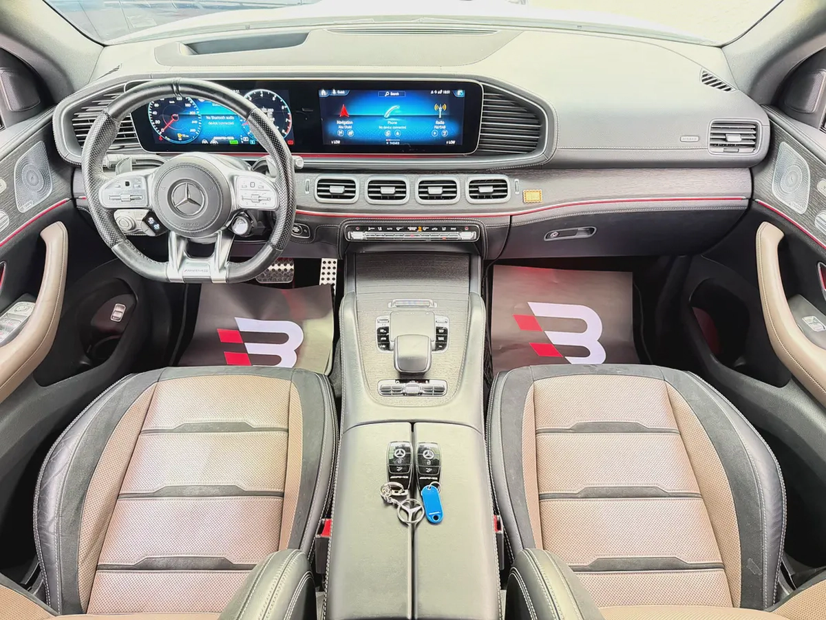 مرسيدس GLE53 AMG ابيض /اسبريسو 2020 خليجي-9-9
