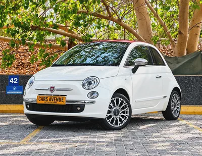 🇮🇹☀️ Fiat 500 Convertible | GCC Specs | Well Maintained-0