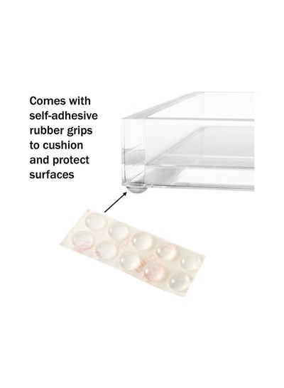 Eworld Acrylic Decorative Tray Modern Minimalist Valet Organizer for Bedside and Bathroom use-1