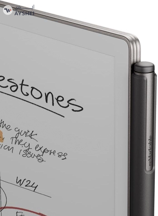 reMarkable Paper Pro Tablet 11.8-inch & Marker Plus Pen with Eraser and a Book Folio Cover in Black Leather