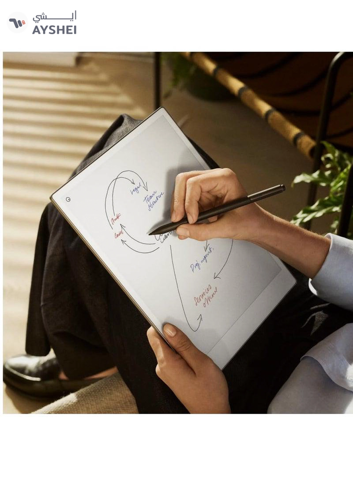 reMarkable Paper Pro Tablet 11.8-inch & Marker Plus Pen with Eraser and a Book Folio Cover in Black Leather-5-5