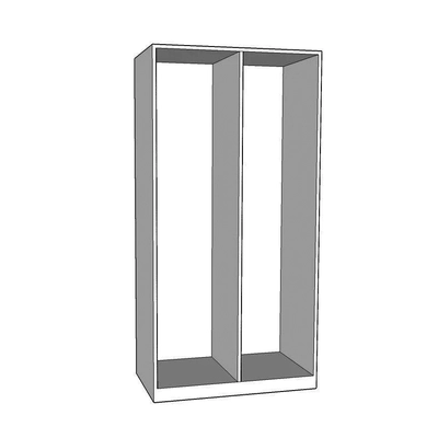 Wardrobe: 2 Door, With customized layout options and Mirror-6