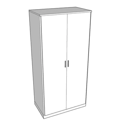 Wardrobe: 2 Door, With customized layout options and Mirror-0