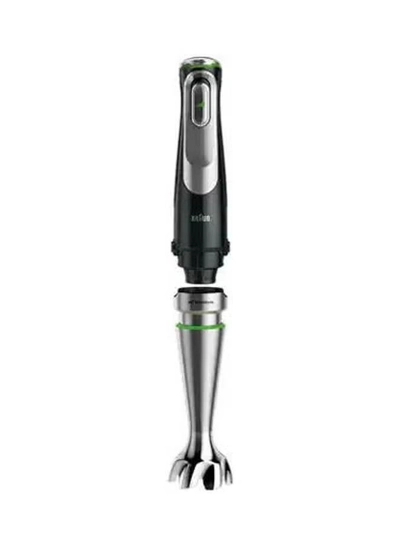 BRAUN hand Blender, Multi quick 9, 2L Food Processor, 600ml Beaker, 500ml Chopper, Whisk, Potato Masher, Stainless Steel Shaft, Splash Control, MQ9187XLI Black-Silver-1