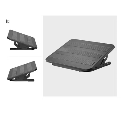 Navodesk Premium Ergonomic Footrest with Tilt Function & Non-Skid Surface (Black)-1