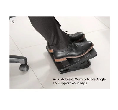 Navodesk Premium Ergonomic Footrest with Tilt Function & Non-Skid Surface (Black)-3