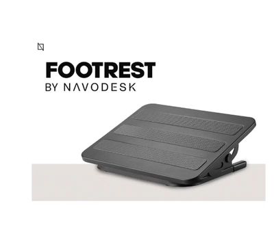 Navodesk Premium Ergonomic Footrest with Tilt Function & Non-Skid Surface (Black)-5