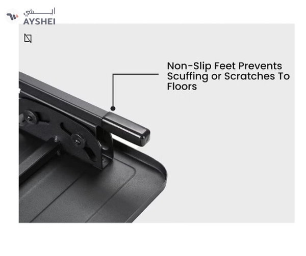 Navodesk Premium Ergonomic Footrest with Tilt Function & Non-Skid Surface (Black)