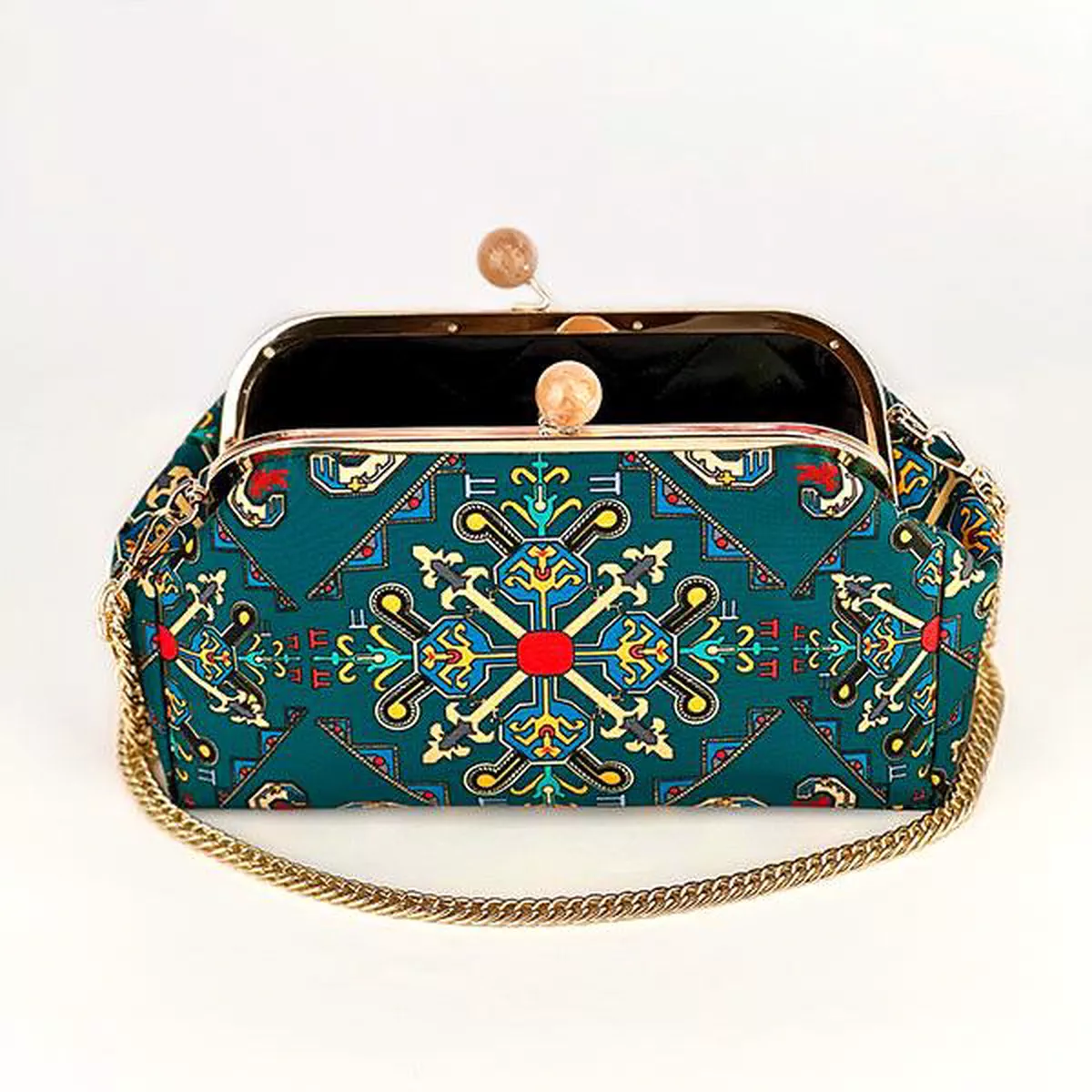 Silk Road - Shaki Fabric Bag L-1-1