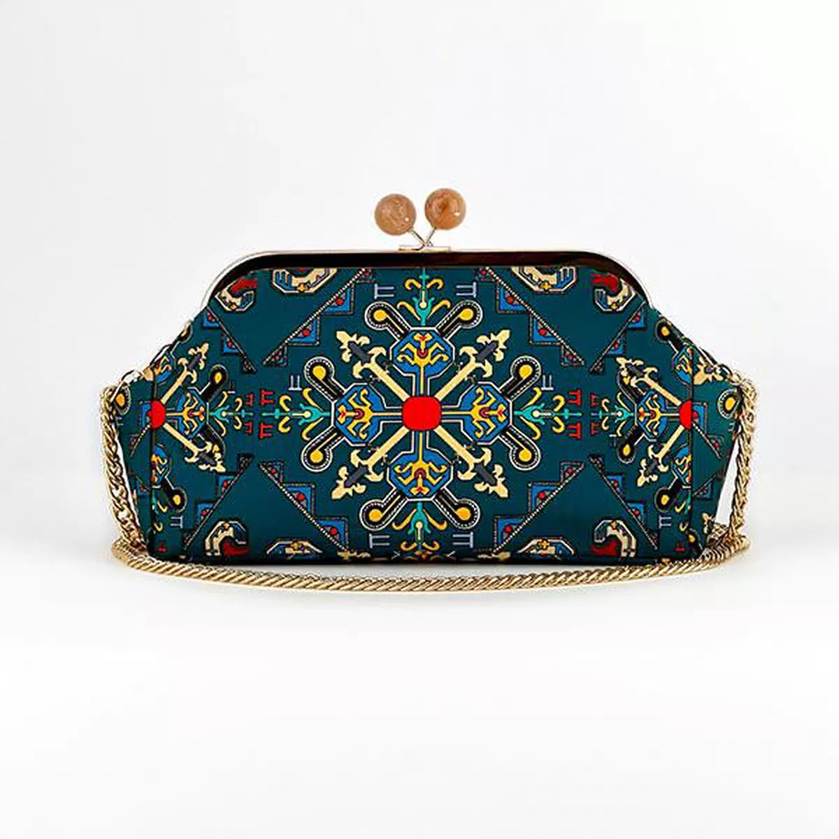 Silk Road - Shaki Fabric Bag L