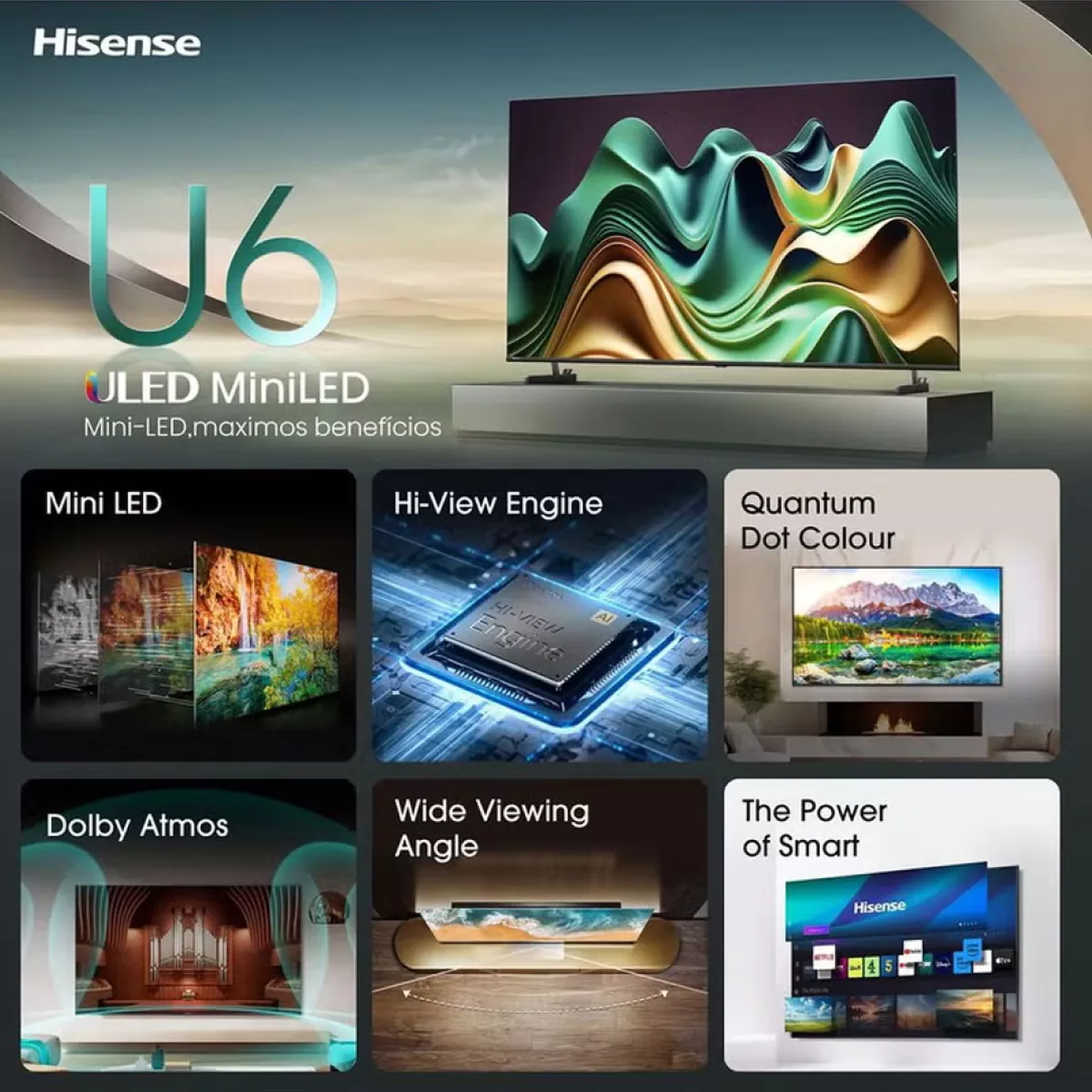 Hisense 50 Inch Full Smart TV 50A61N Black-6-6