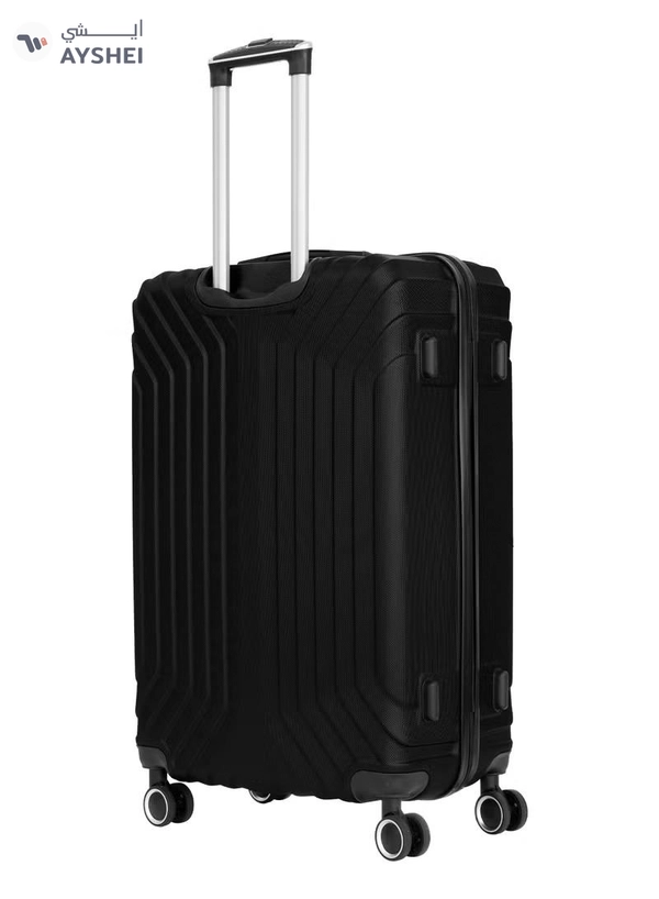 PARAJOHN Winso large Size Lightweight ABS Hardside Spinner Luggage Trolley -28 Inch | Carrying 30KG 4-Wheel Hardshell Suitcase-Black
