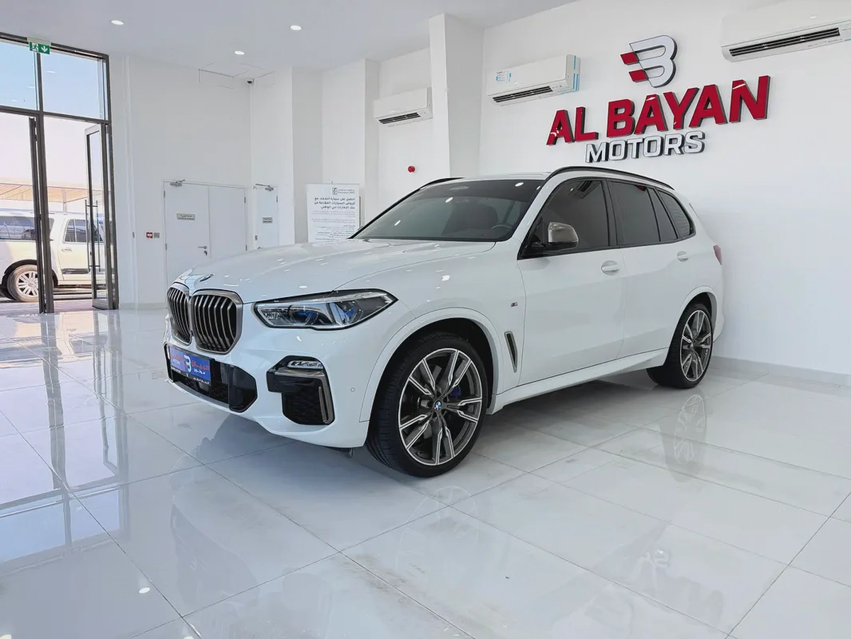 بي ام دبليو اكس 5 ابيض / زعفراني 2022 (خليجي)-1-1
