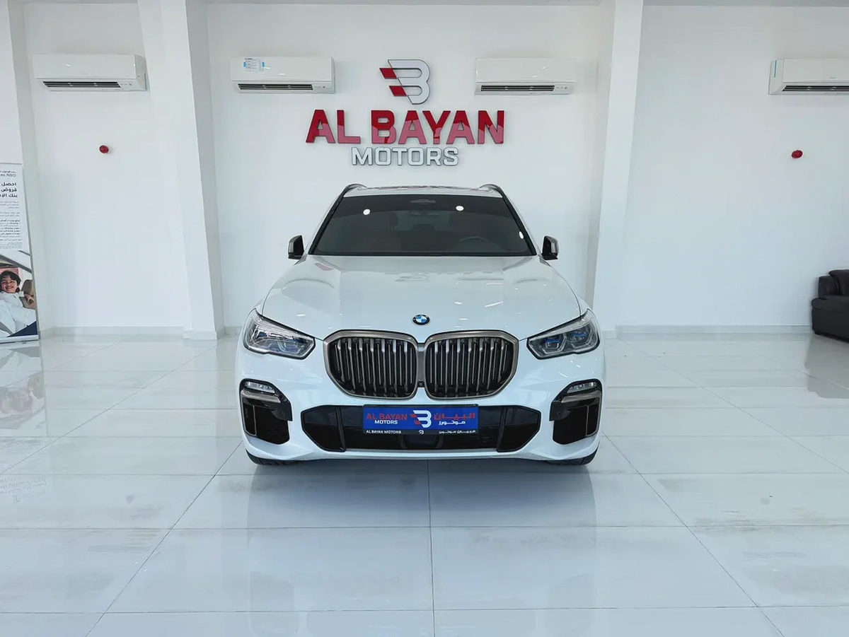 بي ام دبليو اكس 5 ابيض / زعفراني 2022 (خليجي)-4-4