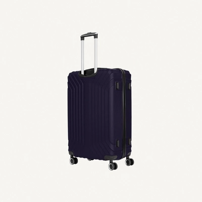 Para John Winso Series Set of 2 Luggage | Lightweight Small 10KG & Large 30KG ABS 8 Wheels Trolley Hardsided Travel Suitcase - Navy-1