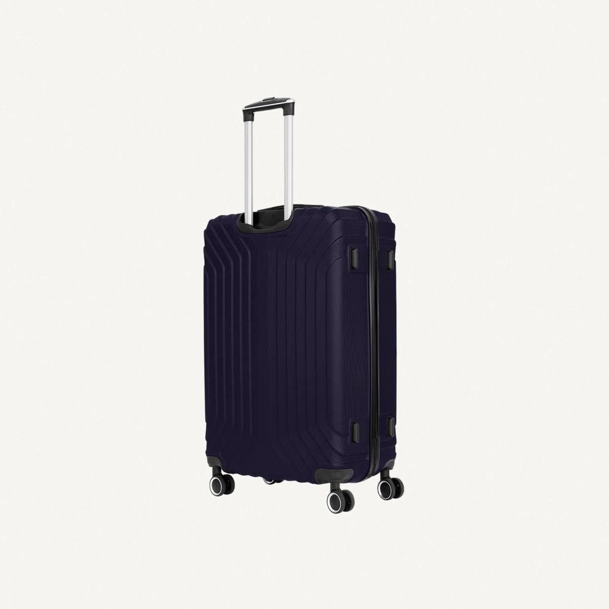 Para John Winso Series Set of 2 Luggage | Lightweight Small 10KG & Large 30KG ABS 8 Wheels Trolley Hardsided Travel Suitcase - Navy-1-1