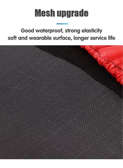 Indoor Mini Trampoline with Durable Jumping Mat Safety Enclosure Net and Foam Rod-3