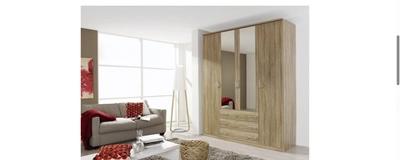 Wardrobe, 4 Door, MDF Custom-2