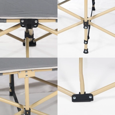 Yatai Decor Camp Bed for Adults, Extra Wide Heavy Duty Foldable Portable Camping-3