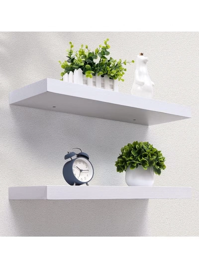 DubaiGallery Floating Wall Mounted Shelves, Set of 2 Display Ledge Storage Shelves Bedroom Office Kitchen Living Room, Modern Home Decor, Trophy Display, Photo Frames-2