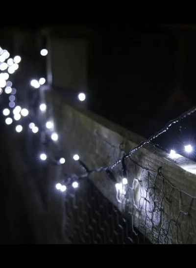Yuwell Ramadan Light 18 Meter 250 LED Cool White LED Fairy Light Exterior Waterproof Light For Ramadan Decoration Curtain Light For Home and Outdoor Decoration Light Multimode Operated Light-1